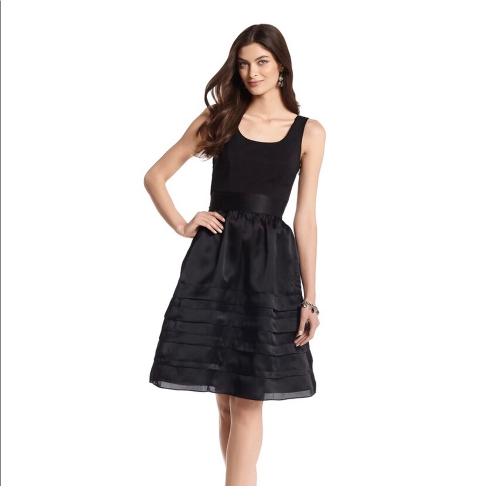 WHITE HOUSE BLACK MARKET Faille Organza Dress